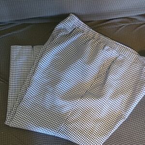 Alfred Dunner Blue White Elastic Waist Ankle Pants Pockets Poly 16 Crop